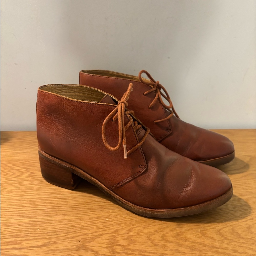 Clarks leather booties - resoled!